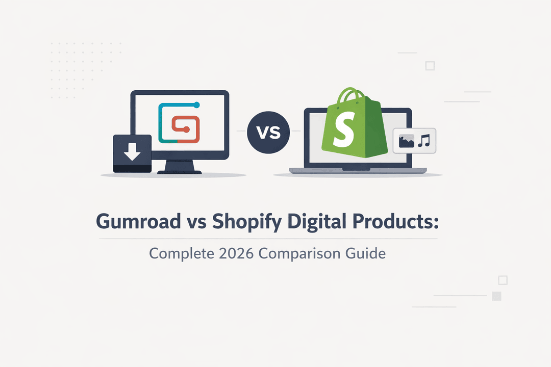Gumroad vs Shopify Digital Products: Complete 2026 Comparison Guide
