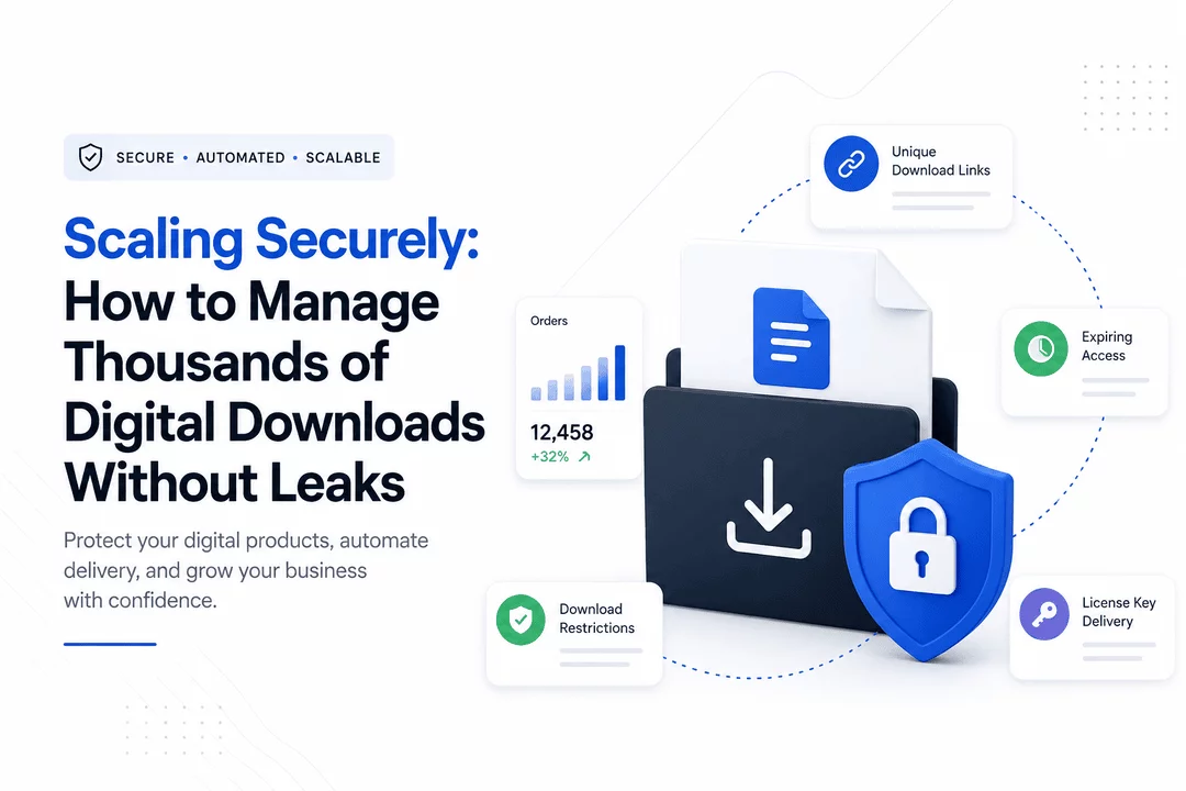 Scaling Securely: How to Manage Thousands of Digital Downloads Without Leaks
