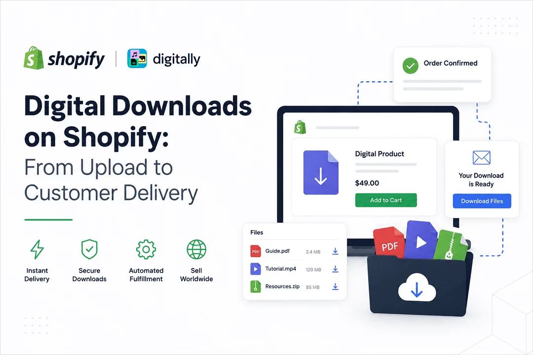 Digital Downloads on Shopify: From Upload to Customer Delivery