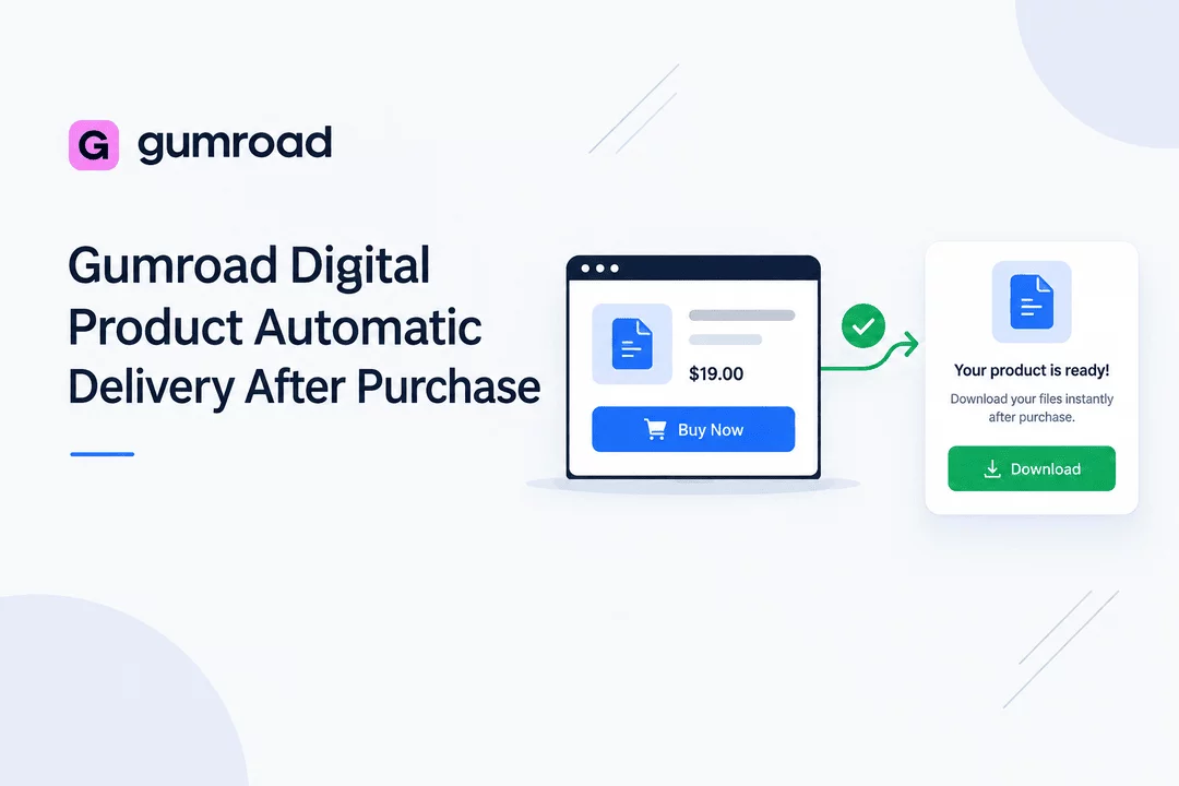 Gumroad Digital Product Automatic Delivery After Purchase