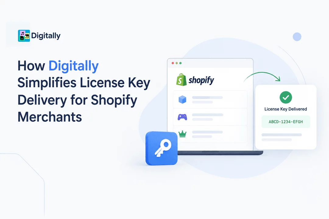 How Digitally Simplifies License Key Delivery for Shopify Merchants