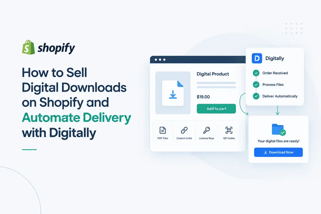 How to Sell Digital Downloads on Shopify and Automate Delivery with Digitally